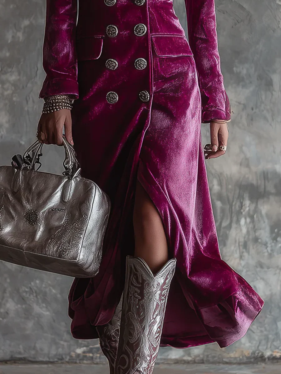 Aurelia | Welurowa Sukienka Maxi